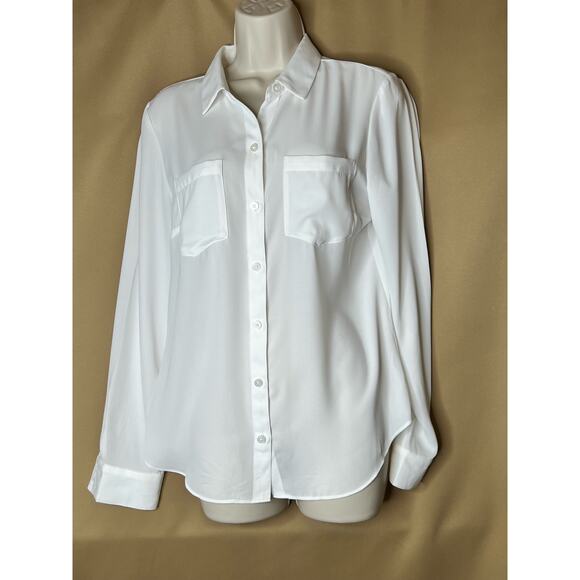 White House Black Market Tops - White House Black Market White Button Up Blouse 8